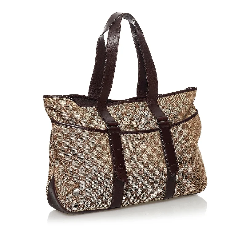 Ladies Gucci Dionysus bags with a chain - link shoulder strapGucci GG Canvas Tote Bag (31016)