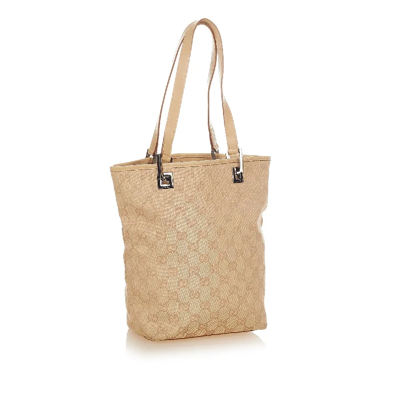 Gucci backpacks for women with a sleek silhouetteGucci GG Canvas Tote Bag (25110)