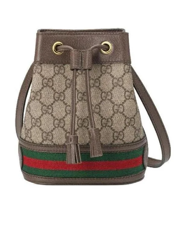 Women Gucci bags with a detachable mobile phone holderGucci Ophidia Series Mini GG Bucket Bag