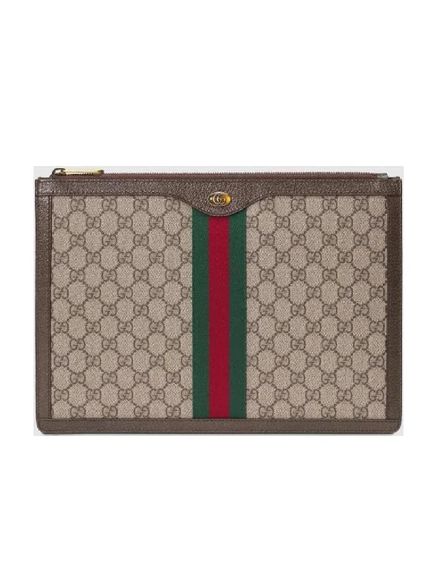 Women Gucci bags with a detachable mirror insideGucci Premium synthetic canvas document bag