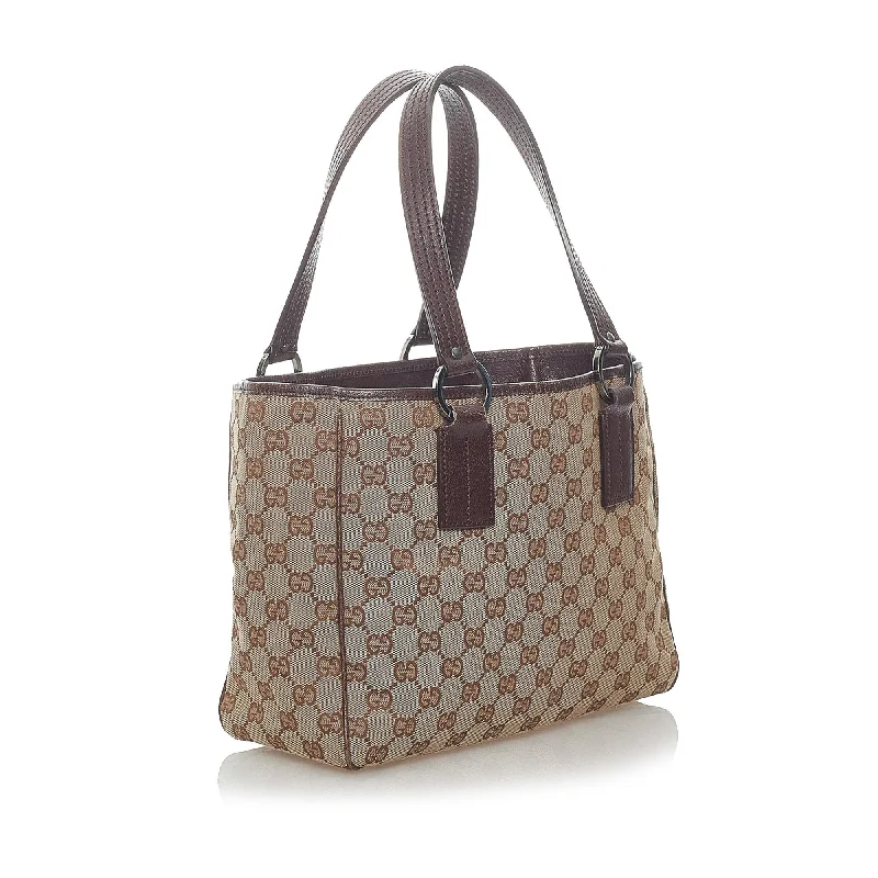 Women Gucci crossbody bags with a printed floral patternGucci GG Canvas Tote Bag (32486)