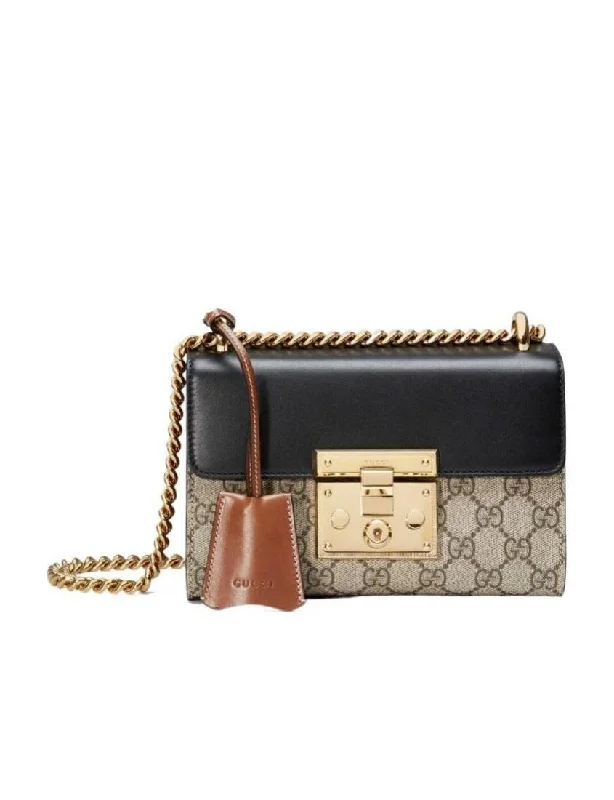 Women Gucci backpacks with a luxurious leather finishGucci Padlock series small GG shoulder bag