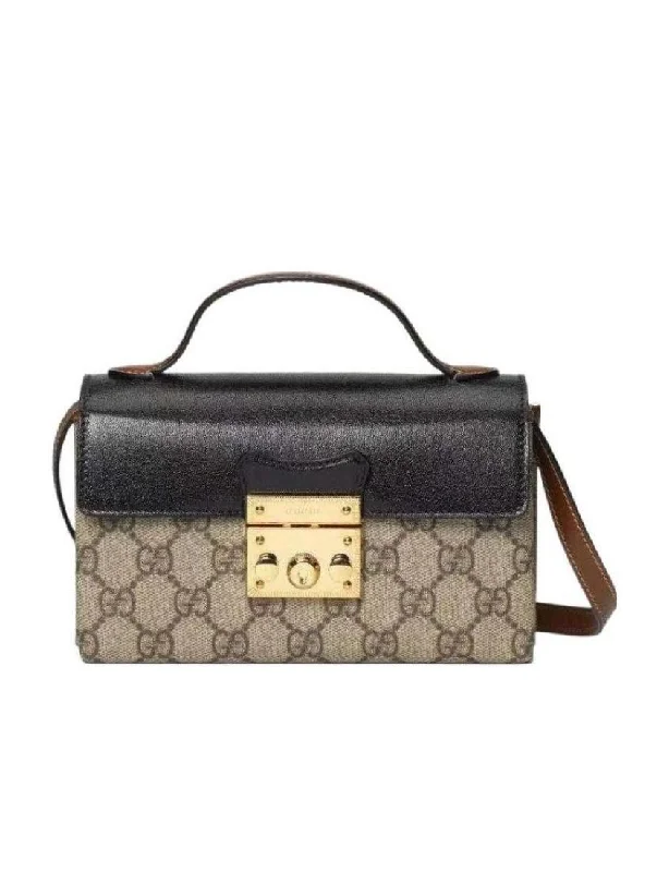 Women Gucci crossbody bags with a keychain holderGucci Padlock Collection Mini Handbag