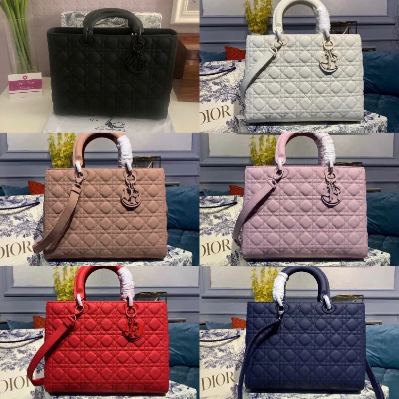 Trendsetting Christian Dior crossbody bags with a colorful strapLady Dior Ultra Matte