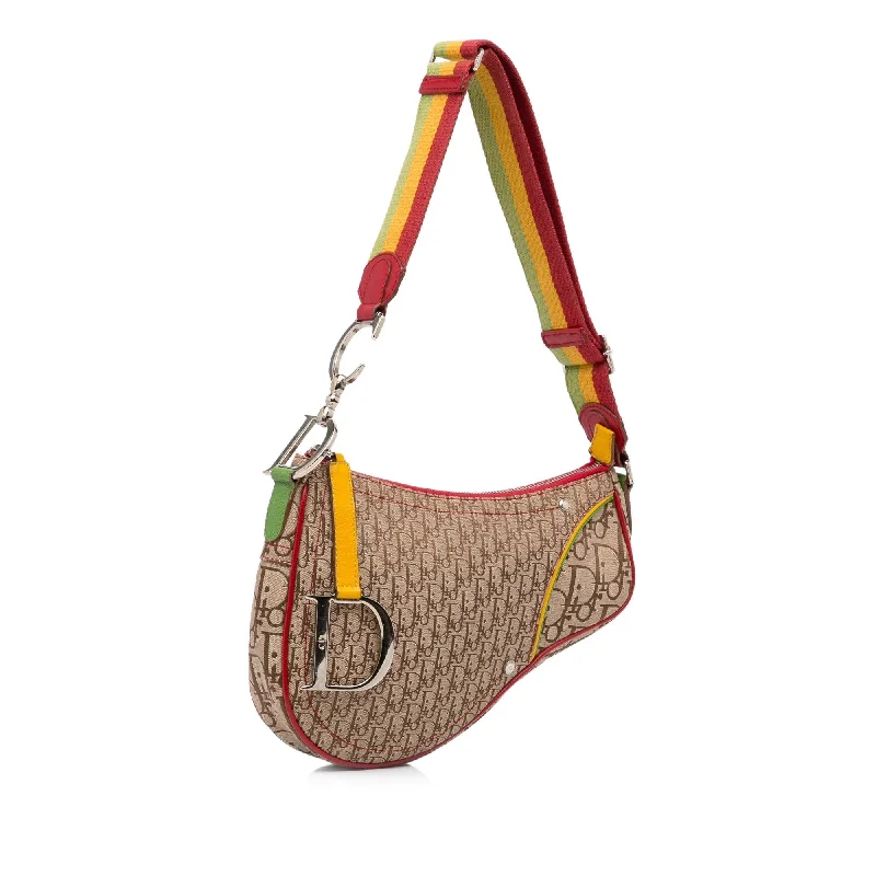 High - fashion Christian Dior bags with a geometric patternDior Rasta Saddle Shoulder Bag (FmLTcV)