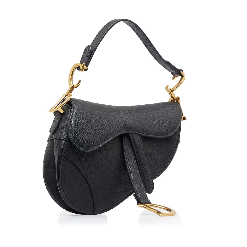 Fashion - forward Christian Dior tote bags for the modern womanDior Saddle Bag Mini Black Calfskin