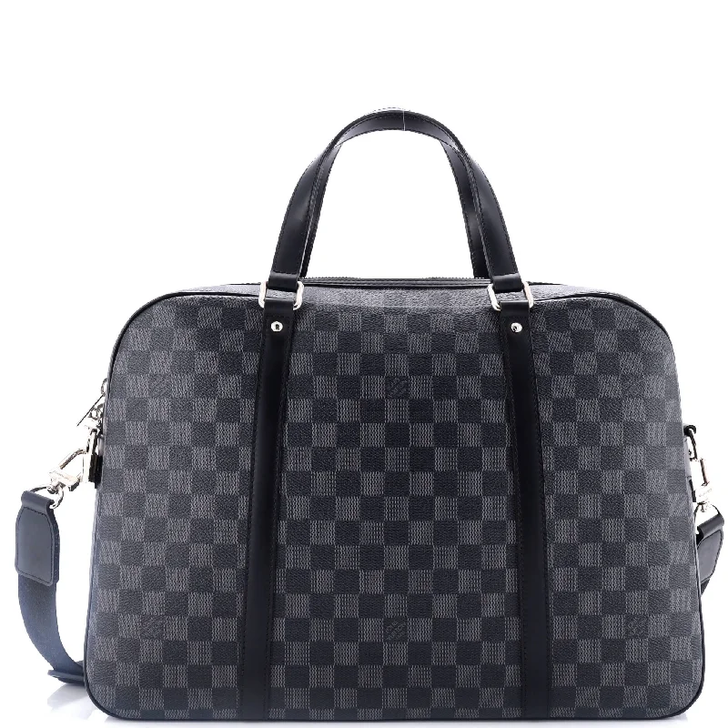 Christian Dior handbags with a removable shoulder strap for versatilityJorn Briefcase Damier Graphite