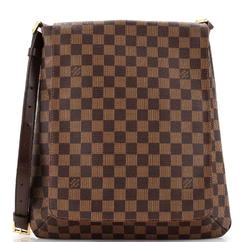 Christian Dior bags with a side - pocket for holding a water bottleMusette Handbag Damier GM