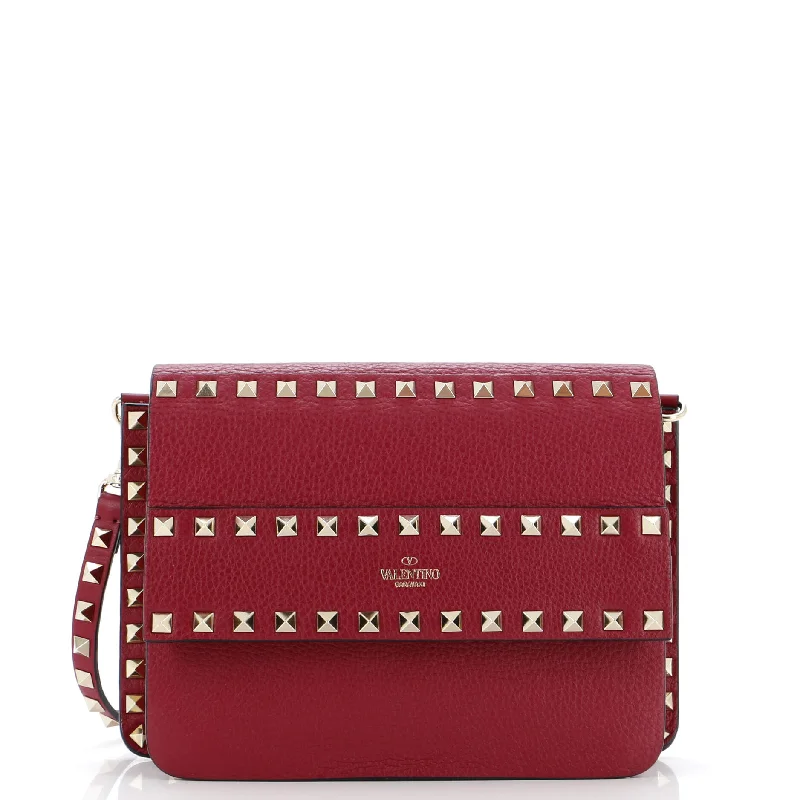 High - fashion Christian Dior bags with a geometric patternRockstud Front Handle Flap Bag Leather Small